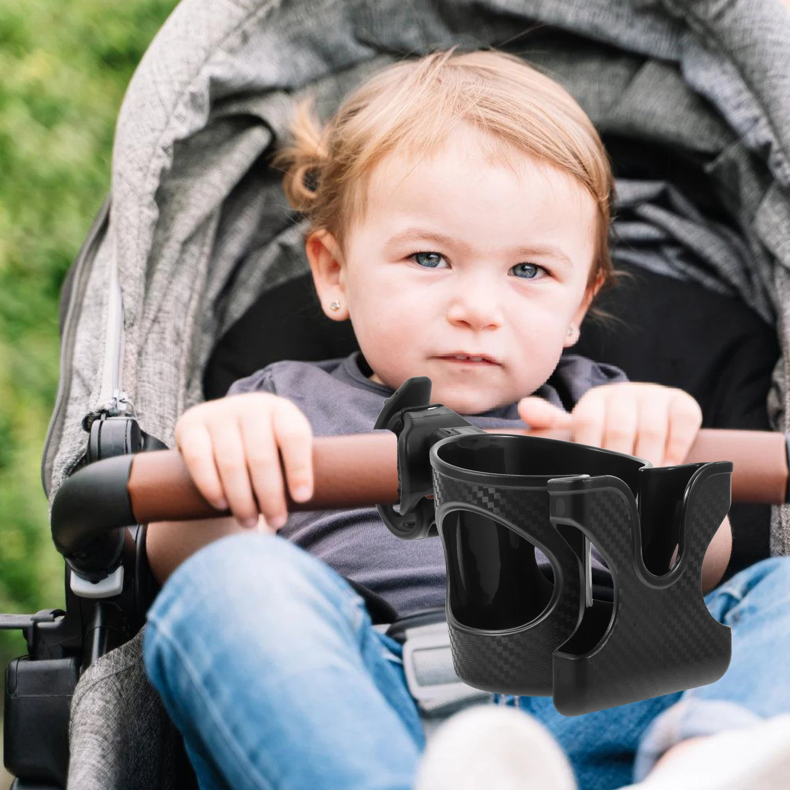 

Stroller Car Bottle Holder Anti-Collision Cup Organizer Stroller Drink Holder For Water Cup Phone Instant Noodles