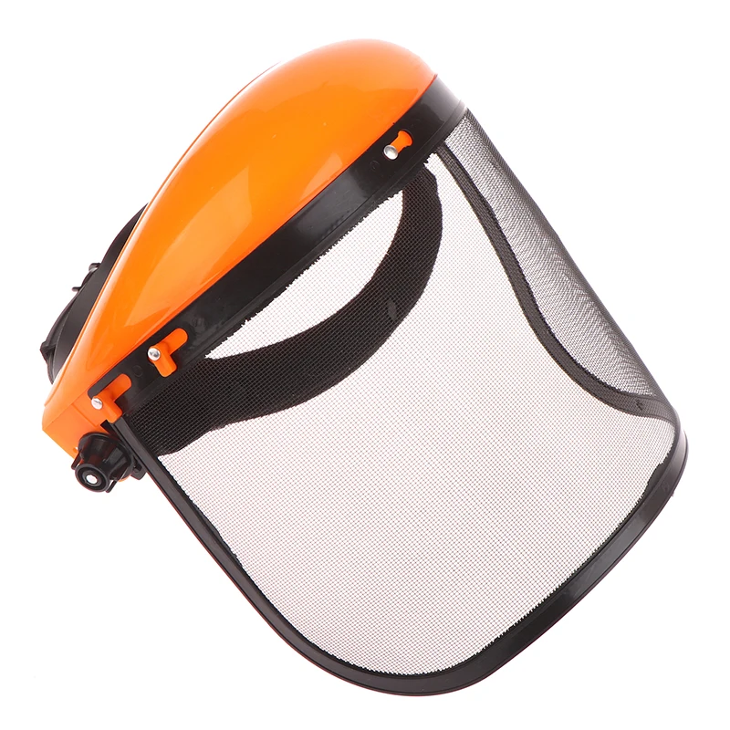 Household Garden Grass Trimmer Safety Helmet Hat With Full Face Mesh Visor For Logging Brush Cutter Forestry Protection Tool DIY