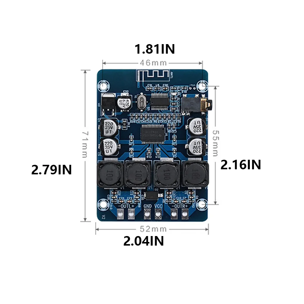 Tpa3118 Versterkerbord Apparatuur Dual Channel Amp Module Audio Accessoire