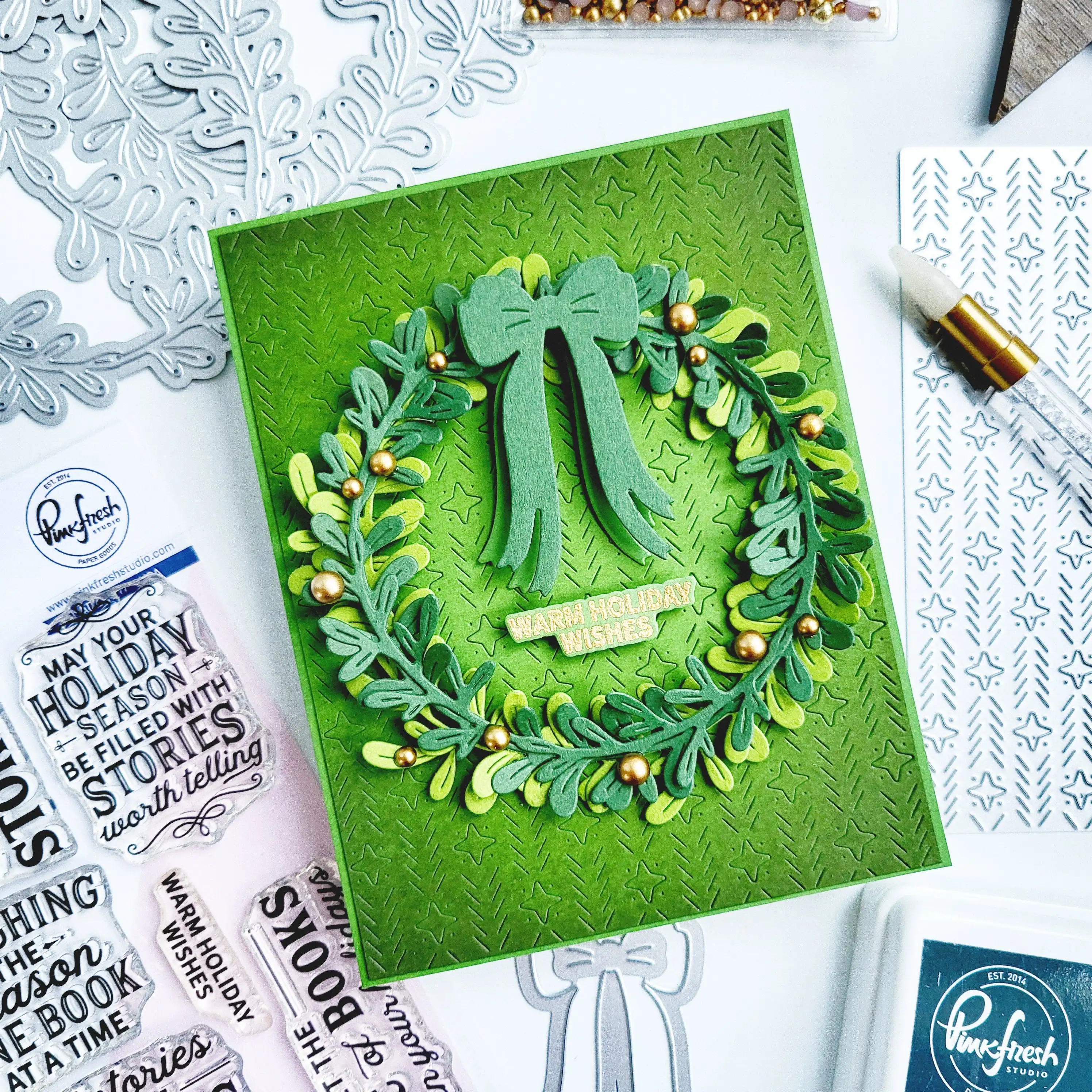 أغسطس جديد عيد الميلاد عطلة ماجيك اكسبرس شجرة إكليل واضح Stamps المعادن قطع يموت Stencil الساخن احباط DIY بها بنفسك سجل القصاصات الحرفية #3