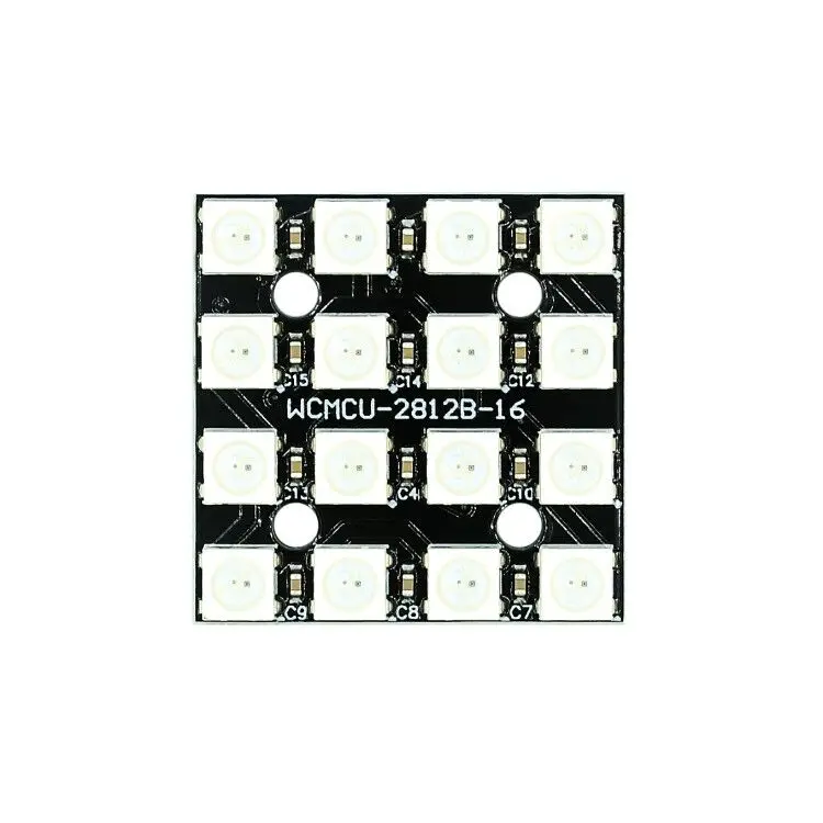 WS2812 LED 5050 RGB 8x8 4 16 25 64 Matriz LED para