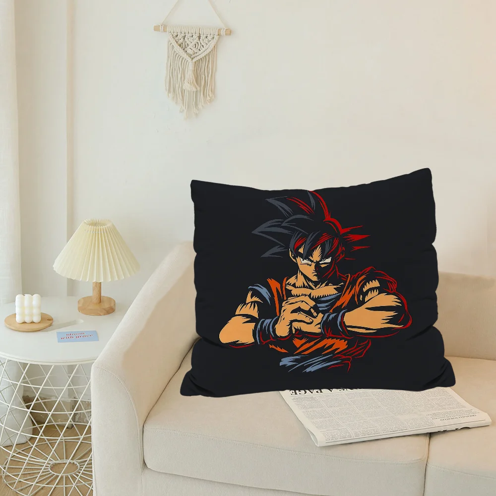 Funda de cojín decorativa de lujo para sofá, cubierta de almohada de 45x45, d-dragon b-ball, 40x40, 50x50