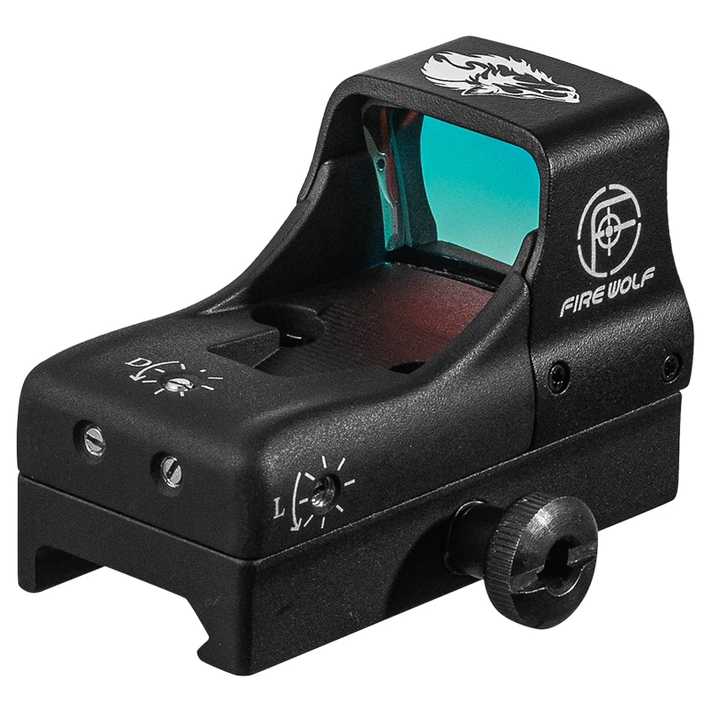 نطاق رؤية النقطة الحمراء من FIRE WOLF 3 MOA شبكاني اهتزاز ويك استشعار الحركة الإضاءة 1000 جرام #4