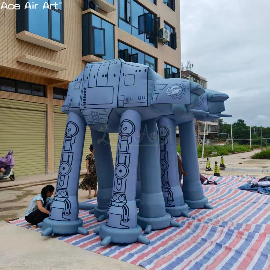 Giant Sci Fi Inflatable Walker Model Custom Inflatable Robot Figure For Festival Parade Comic Con Trade Show Display Decor