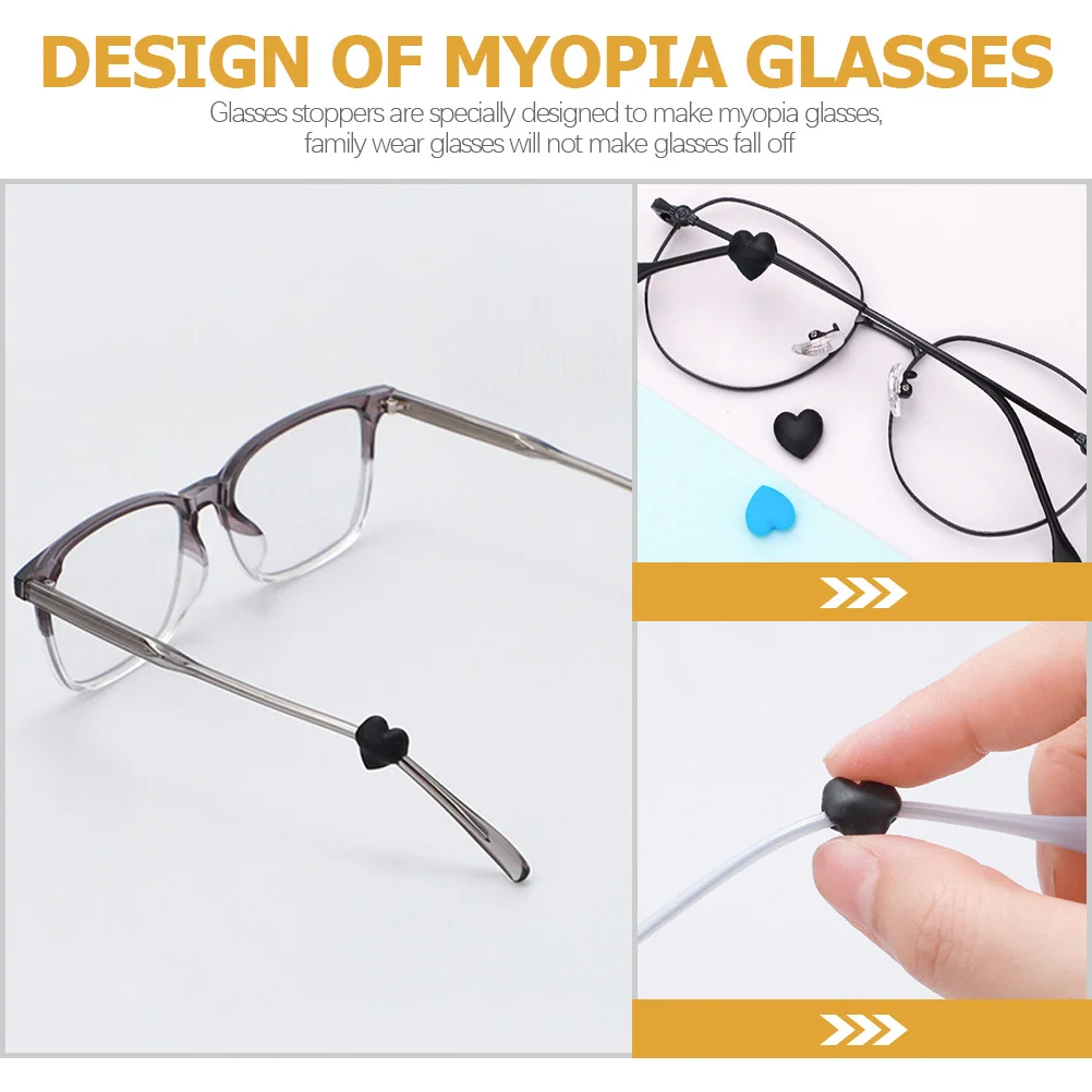 

20Pairs Glasses Non-Slip Ear Grips Silicone Comfortable Replaceable Glasses Stoppers Anti Skid Eyeglass Retainer