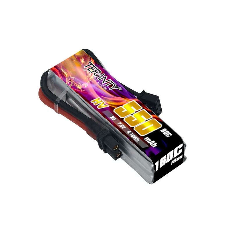 1-10Pcs Upgraded TREANTY 550mAh 2S 7.6V 80C/160C HV Indoor Remote Control Traverse Model Drone FPV Tinyhawk Lipo Battery