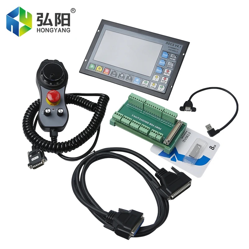 HYCNC 4 Axis M340 Professional Offline CNC Controller English Version Independent Milling System
