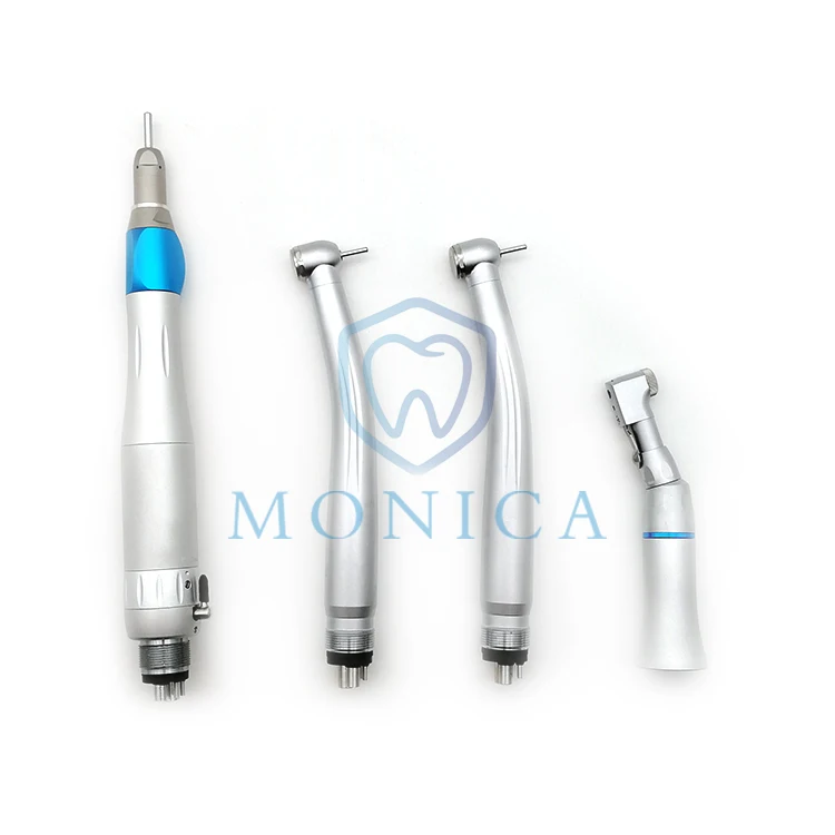 Hot sale den tal hospital equipment low speed handpiece with contra angle,air motor,straight den tal handpiece suit