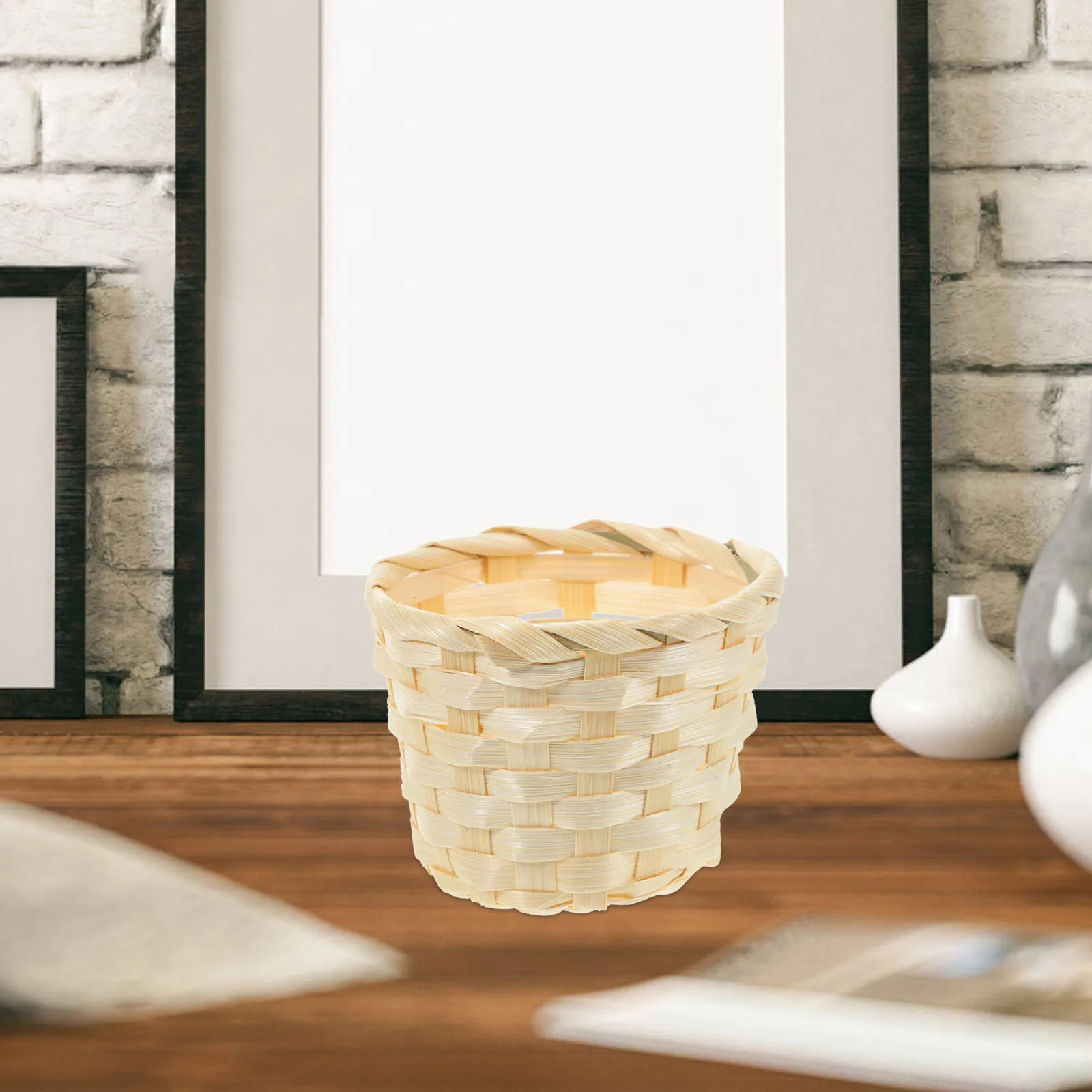 

5 Pcs Fruit Basket Decor Baskets for Storage Container Centerpieces Bamboo Weaving