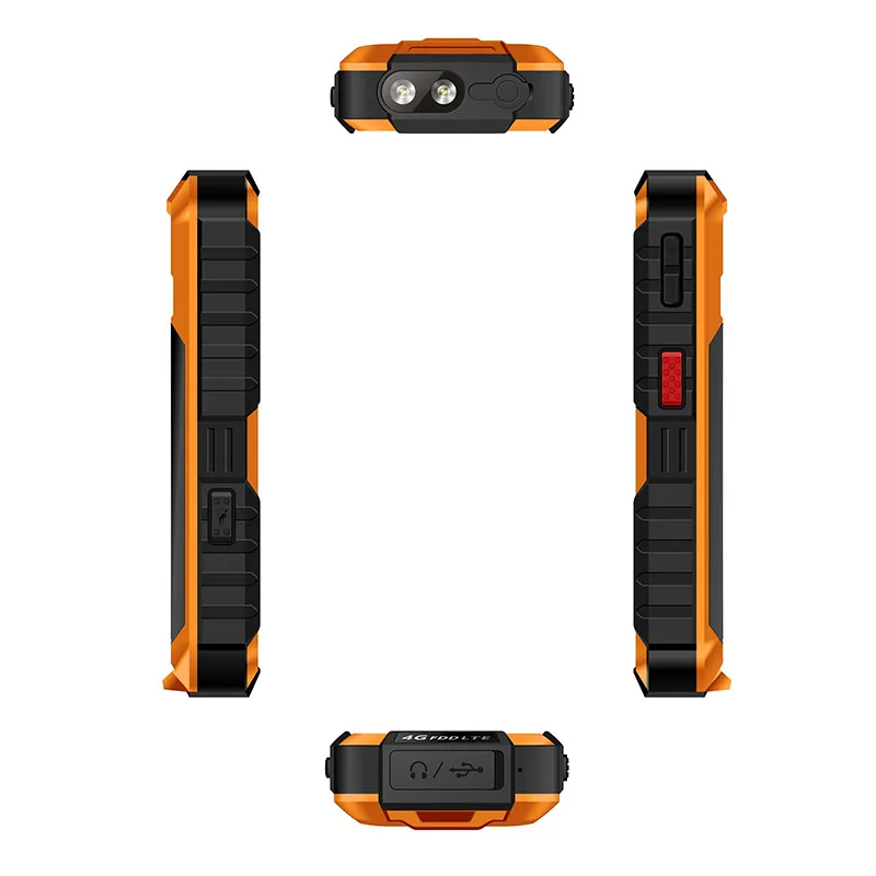 UNIWA S9 4G Feature Phone 2.4 Inch IP68 Waterproof SOS button 3W Big Loudspeaker LED Light 3000mAh Rugged Cell Phones Low Price