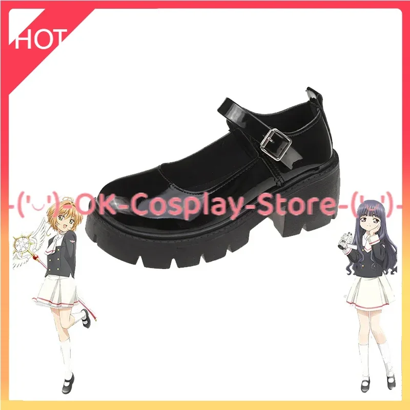 

[Custom Made] Anime Card Captor Sakura Cosplay Shoes Women Universal Lolita Accessories Japanese School Student Uniform Boots