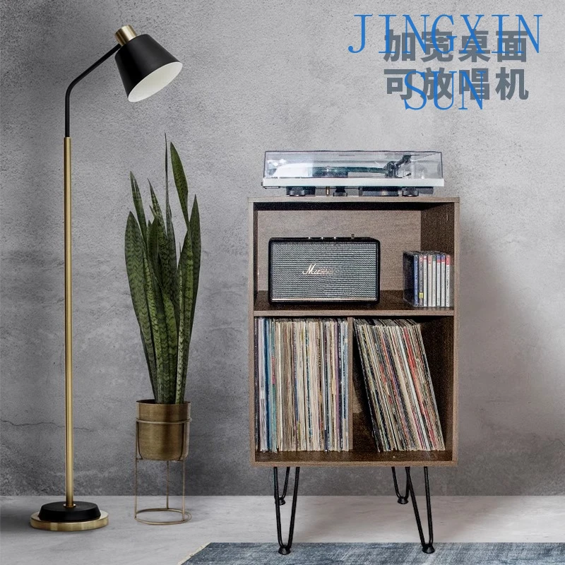 Vinyl Record Cabinet, Vinyl Record Double Storage Cabinet, Record Player Rack