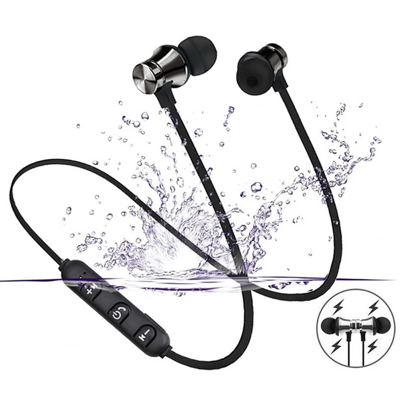 Magnetic Wireless Earphone Bluetooth 4.2 Headphone Stereo IPX5 Waterproof Earbuds Sports Wireless in-ear Headset with microphone