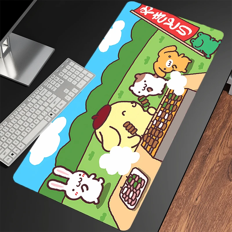 Mouse pad pompompurin e-sports jogadores kawaii gamer tapete de mesa de computador moderno teclado portátil tapete xxl gaming mousepad