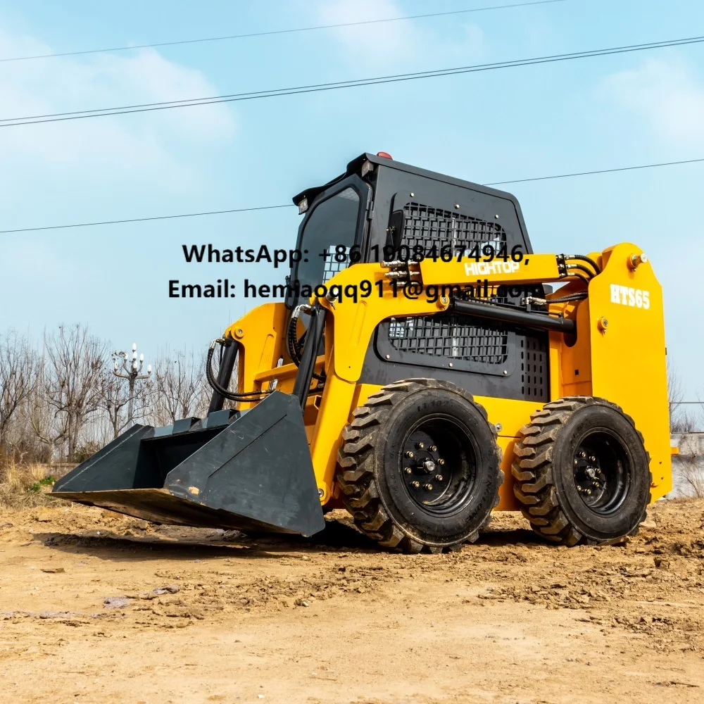 Wheel Skid Steer Loader Rubber  Low Ground Pressure for Landscaping & Snow Removal
