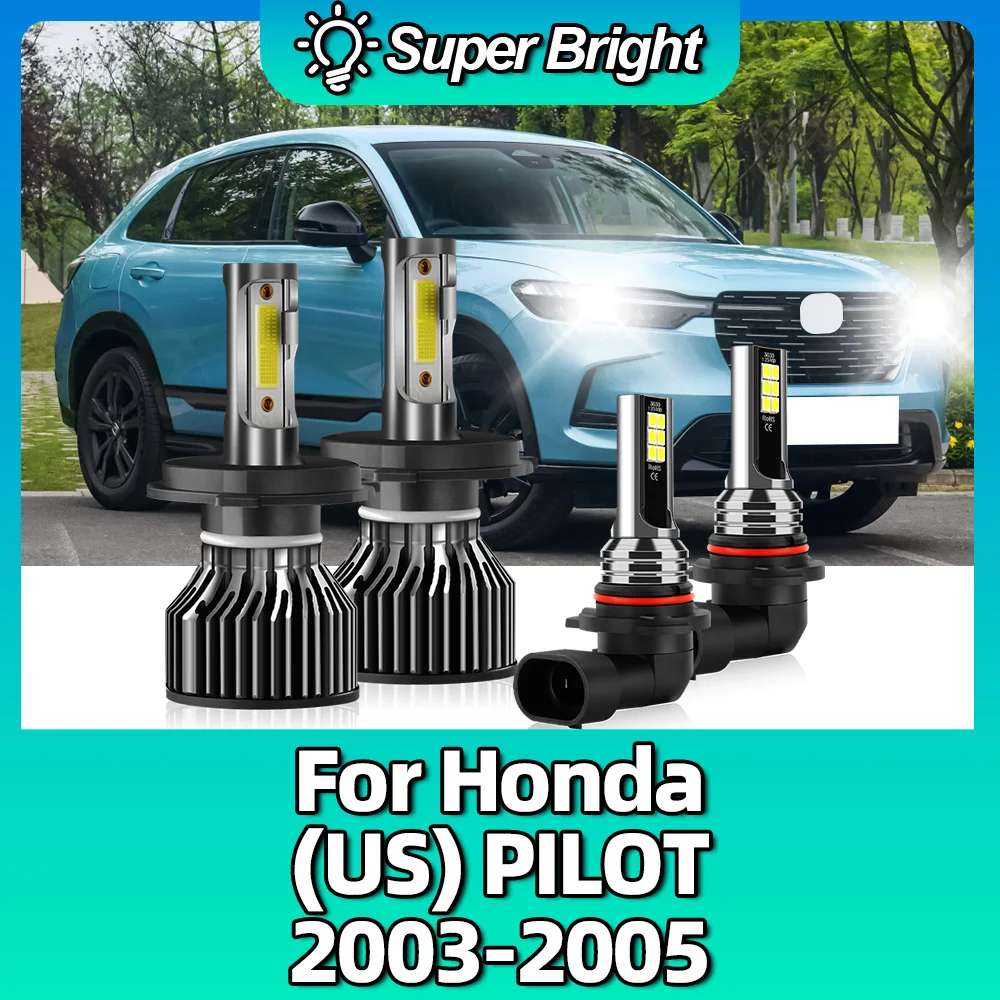 

LED Car Headlight Bulb 10000LM 100W Light Auto 6000K White Turbo High Bright 12V Headlamps For Honda (US) PILOT 2003 2004 2005