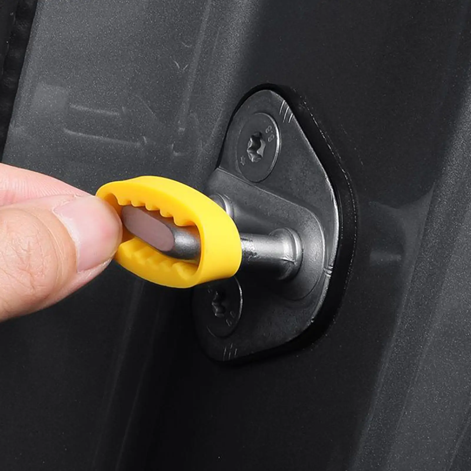 4pcs Universal Car Door Lock Damper Buffer Sillcone Deadener Seal Shock Absorber Cushion Noise Insulation auto Accessories