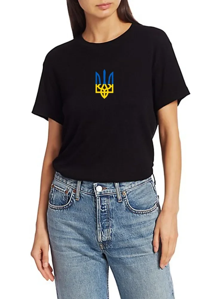 Ukraine T-shirt Women T-shirts Men Ukrainian T Shirt Ukraine Trident Army Short Sleeve Tee Shirt Woman Clothes Top