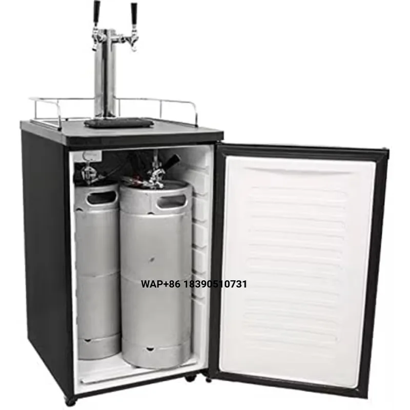 Digital Display Double Taps China Beer Dispenser Kegerator Beer Cooler Keg