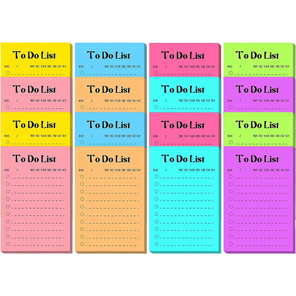 

16 Books Fluorescent Notes Cute Pads Memo Stickers Scrapbook Sticky Office
