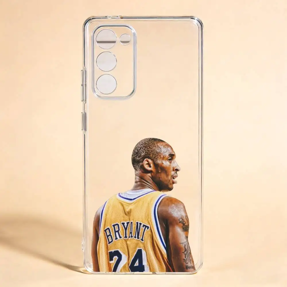 Kobe 24 B-Bryant  Phone Case For Samsung Galaxy S24 S25 S23 S22 S21 Transparent Cover Case