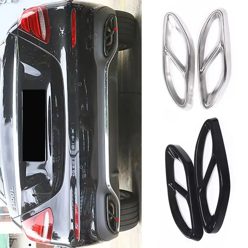 

For Mercedes Benz C E A B Class GLC GLE GLS W205 W212 213 X253 W292 C292 W166 W246 W176 Coupe Exhaust Pipe Tailpipe Cover Trim