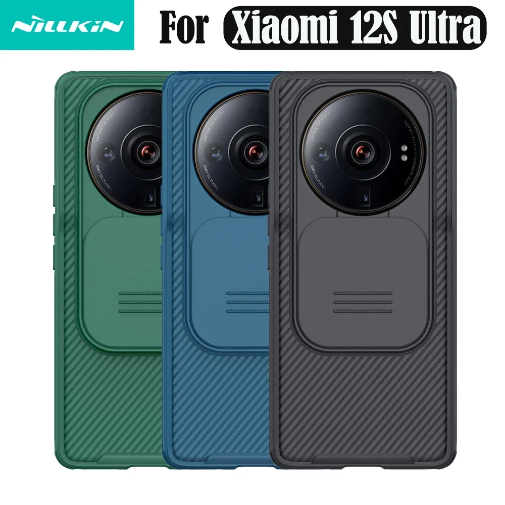 For Xiaomi 12S Ultra Case NILLKIN CamShield Pro Case Slide Cover Camera Lens Privacy Protection Back Cover For Xiaomi 12S Ultra