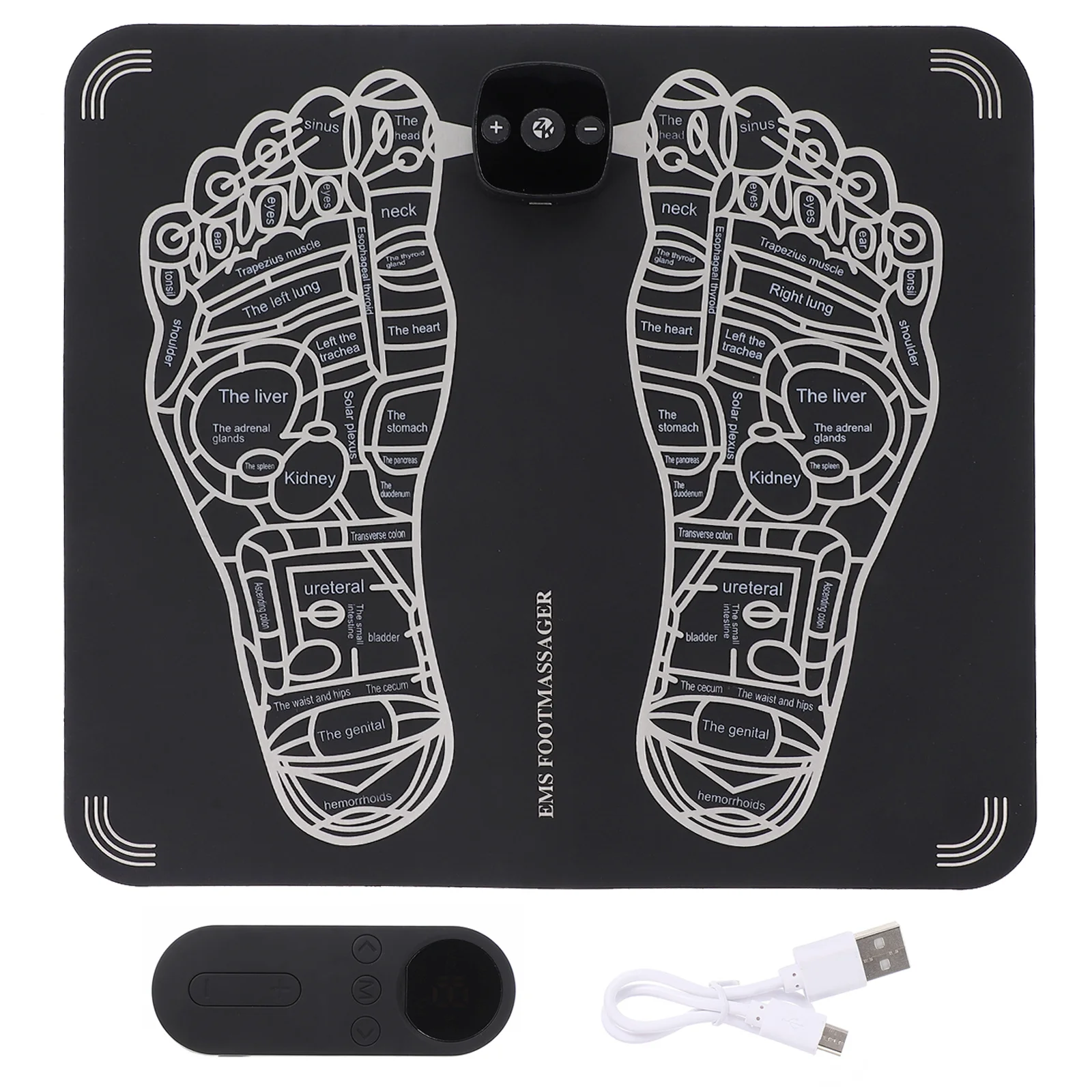 

Massage Cushion Usb Charging 15 Intensity Levels Micro Current Therapy For Foot Fatigue Relief Blood Circulation Physiotherapy