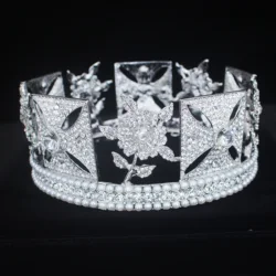 Royal Full Rhinestone Queen King Tiaras and Crowns Pageant Prom Diadem For Women/Girls Wedding Bridal Head Jewelry Accessories
