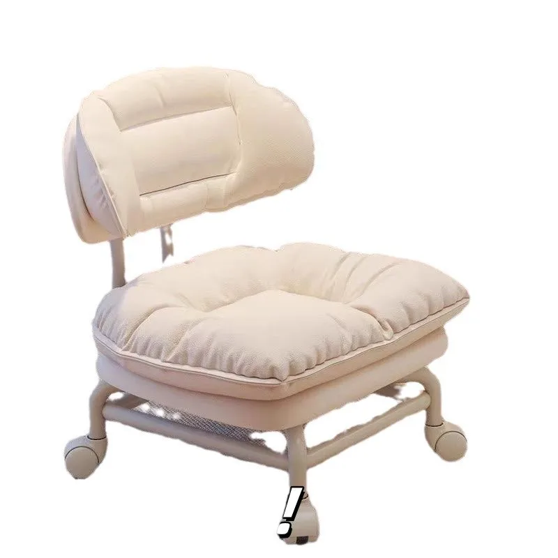 Wheel Small Stool Pulley Low Stool Household Shoe Changing Stool with Baby Artifact Children with Wheel Bench Seam Back Chair image 5