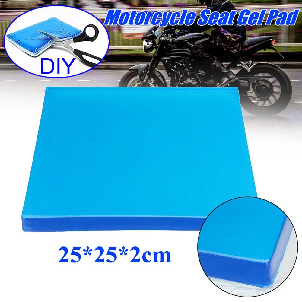 Motorcycle Seat Gel Pad Seat Cushion Shock Absorption Mats Reduce Fatigue Comfortable Soft Cushion Cool DIY Pad Motorbike Seat