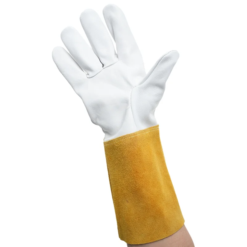 

AT21-Professional Grade Unlined Grain Leather Gloves With Fireproof Cuff, Perfect For Welding And Work Safety