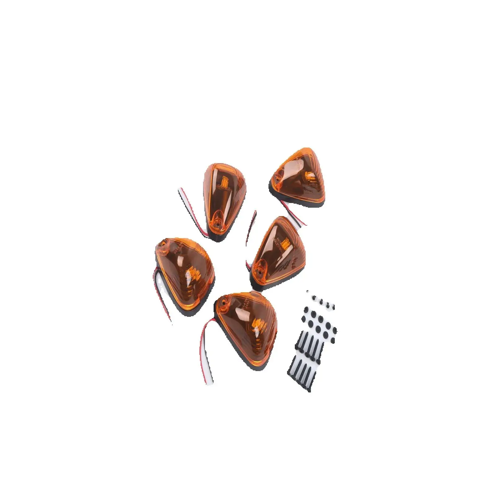 

5 шт. Янтарный светодиодный комплект габаритных фонарей на крышу кабины для Ford F250 F350 F450 12 В 1999-2016 гг.