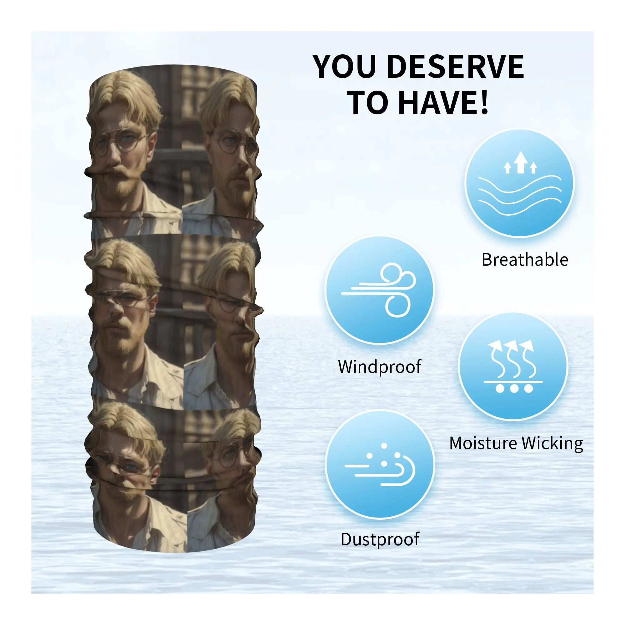 هجوم على تيتان Zeke Yeager باندانا غطاء الرقبة المطبوعة وشاح سحري أغطية الرأس الدافئة الرياضة في الهواء الطلق للرجال النساء الكبار كل موسم