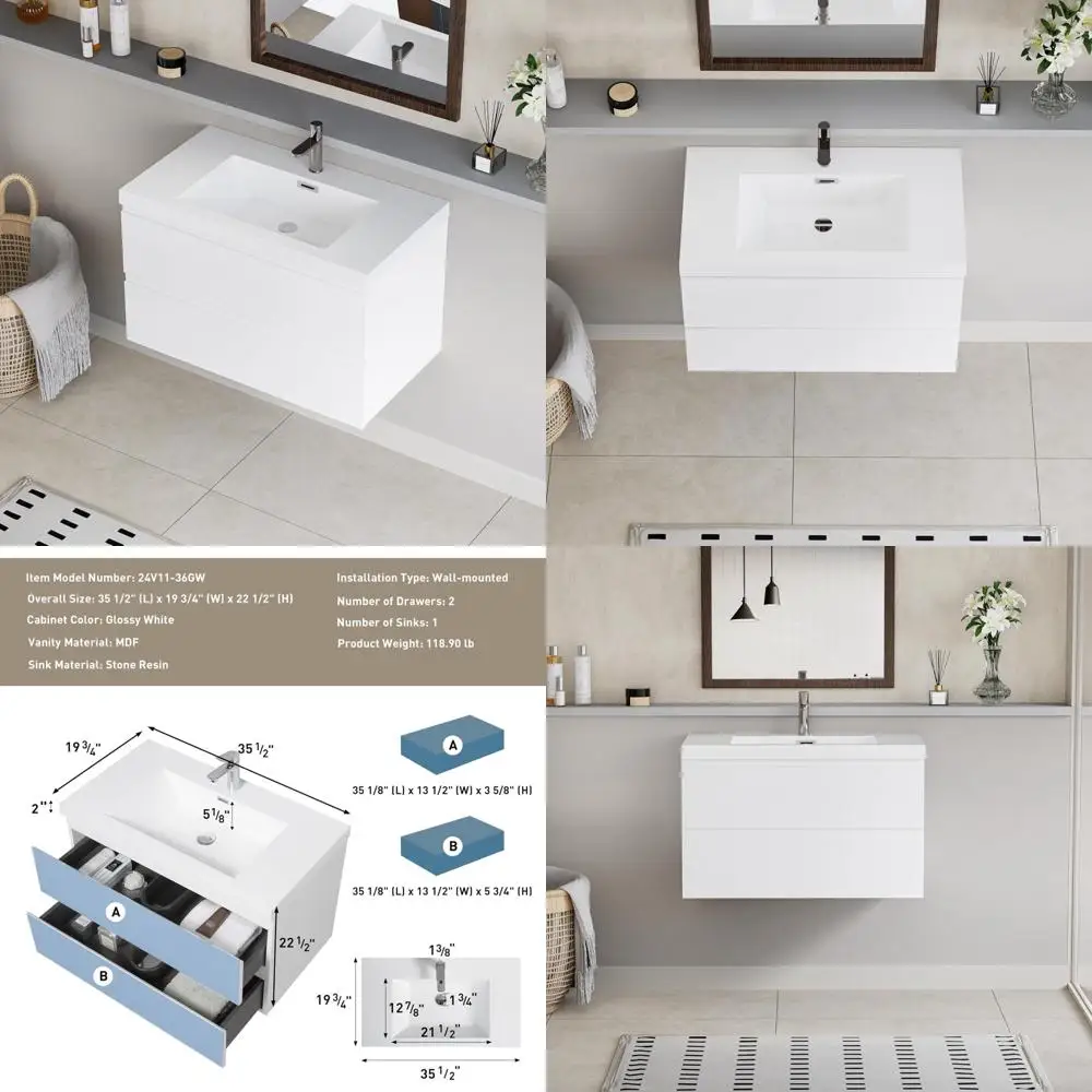 Modern 36 Inch Wall… - image