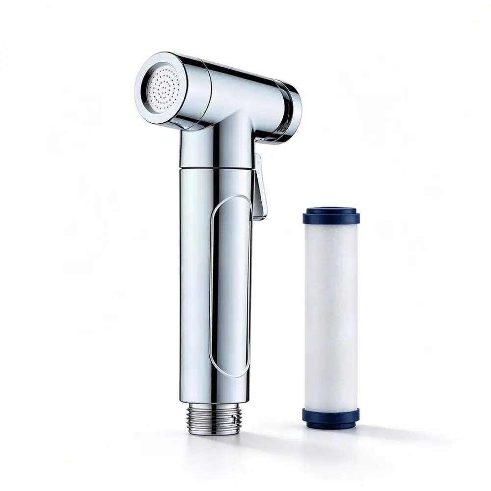 Toilet Bidet Sprayer With Filter Pressurized Handheld Bathroom Cleaning Applicator Abs Hygiene Shower Head Device