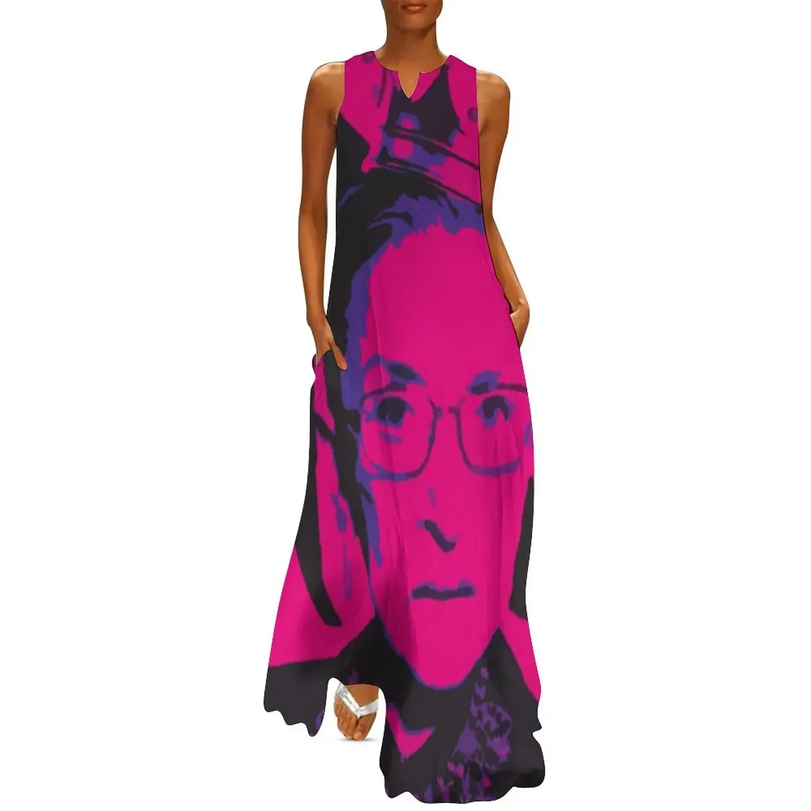 

RBG Diva Hot Pink Long Dress Summer women's clothing Clothing dress for women 2025 ladies dresses for women 2025 Dress