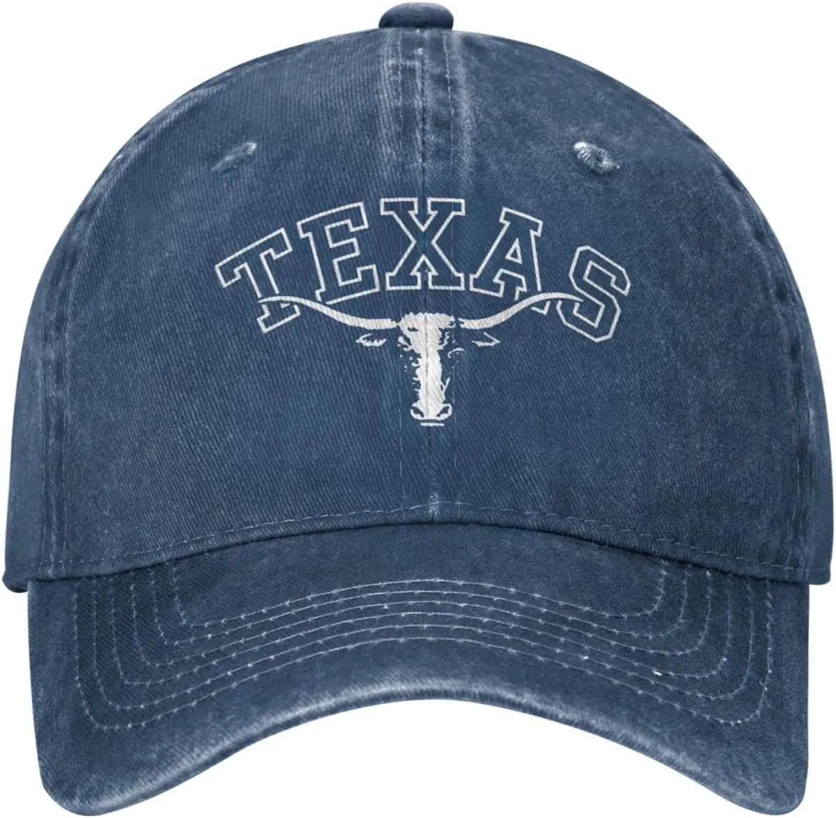 Texas Longhorn Lone Star State Texas Strong Denim Czapka z daszkiem Trucker Hat dla mężczyzn lub kobiet Cowboy