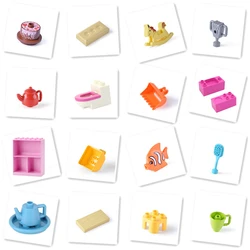 Big Building Blocks Furniture Accessories Indoor House Parts Compatible Large Bricks Assemble Toy for Kids Gift