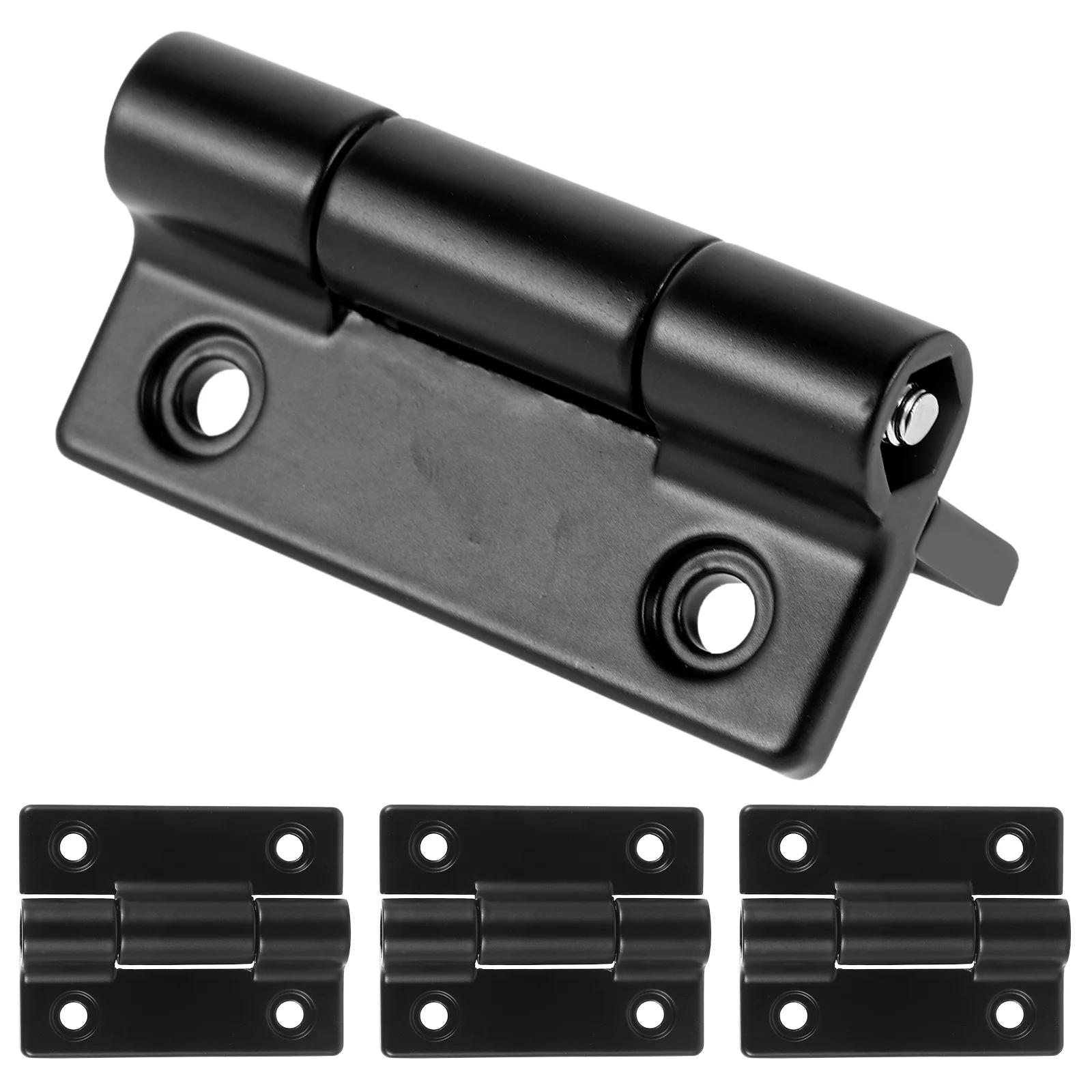 

4Pcs Adjustable Stop Positioning Torque Damping Hinges for Screen Door Cabinet Cupboard Furniture Metal Buffer Hinges