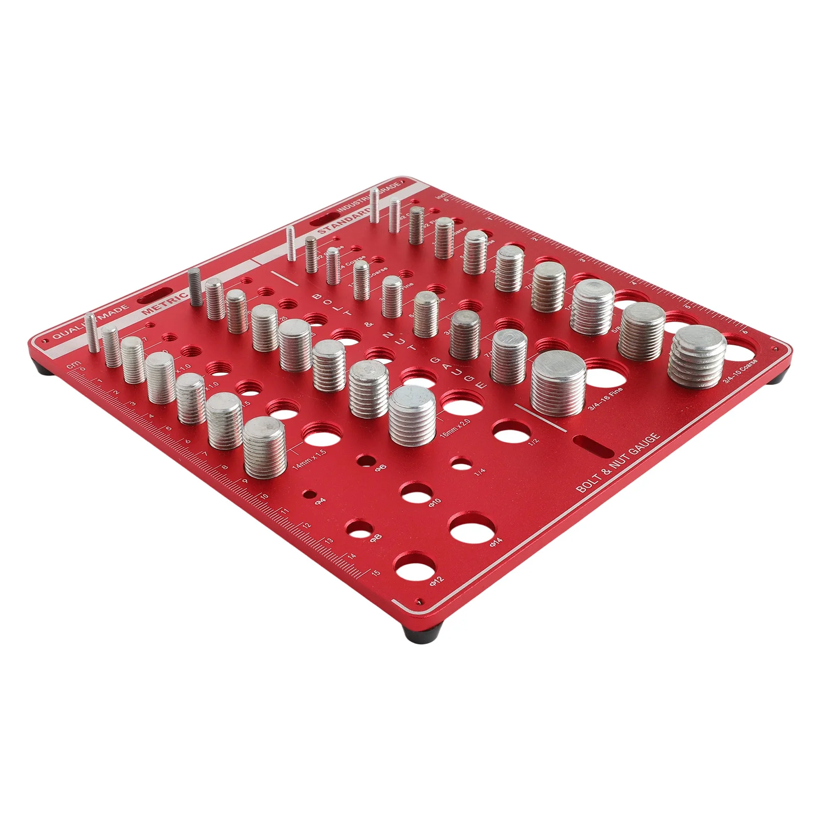 For Workshop Usage Nut And Bolt Gauge Measuring Tool Drill Bit Gauge Enhanced Identifying Capability Portable Design