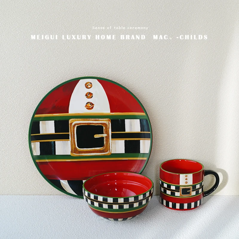 

American Classic Lifestyle Boutique Brand Christmas Series Tableware, Plates, Bowls and Cups