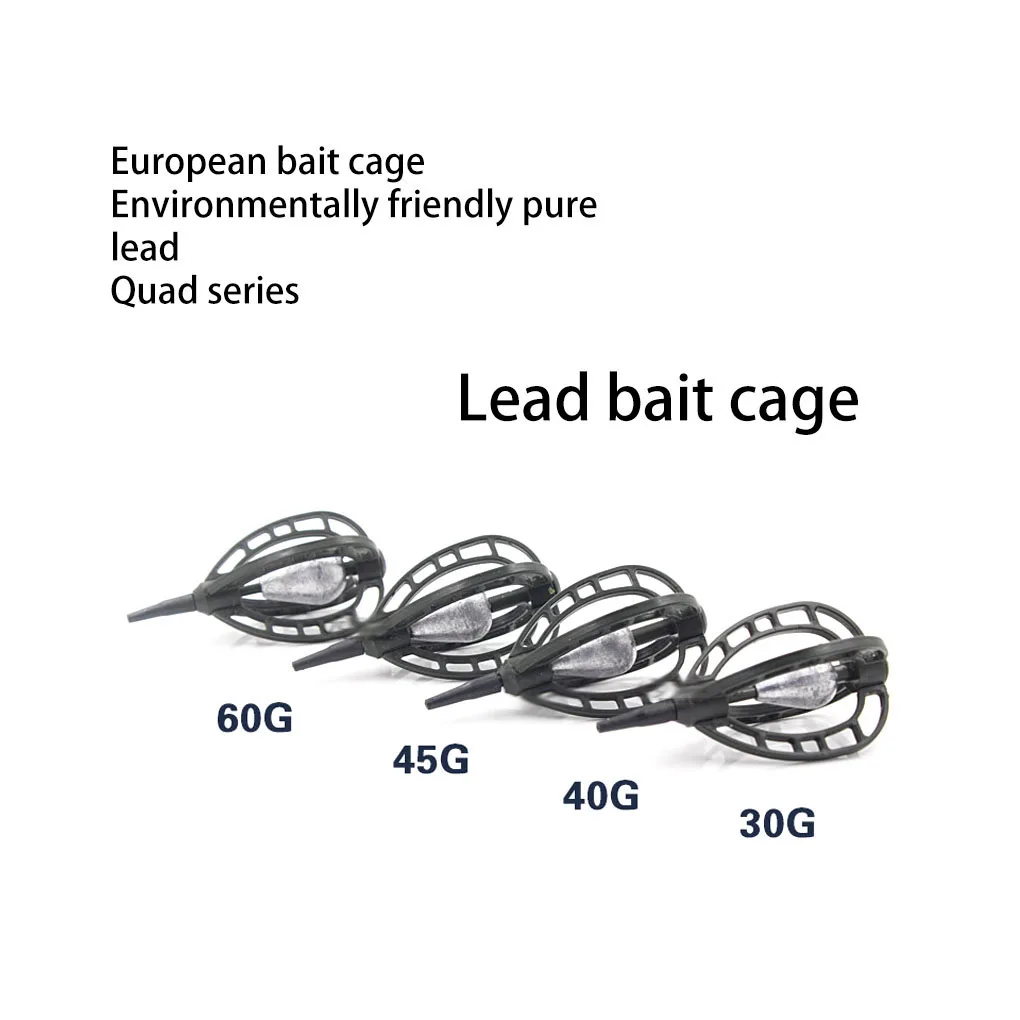 Inline Method Fishing Feeder Bait Storage Cage Holder Tackle Beginner