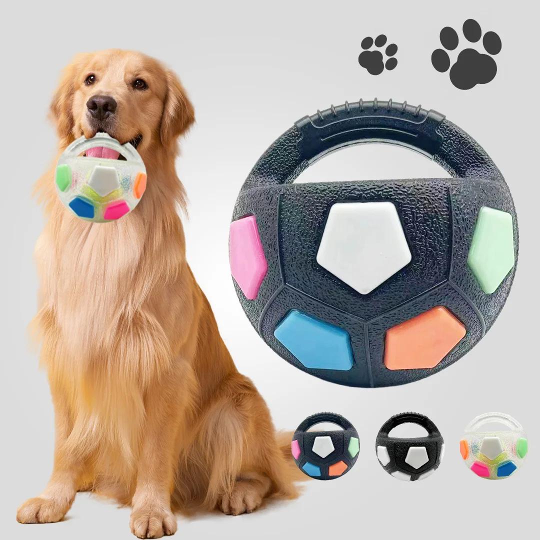 Neue Fußball- und Tennisball-förmige Hundespielzeuge, Langlebige Zahnungshilfe für Outdoor-Training, Quietschspielzeug – Detail 6