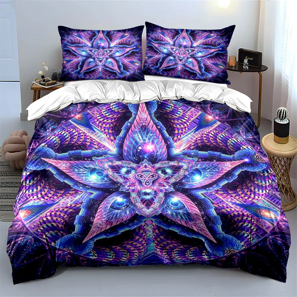 

"Colorful Mandala Tapestry Set" Soft Comfortable Duvet Cover Bedding Set Included 1*Duvet Cover & 2*Pillowcases, gift