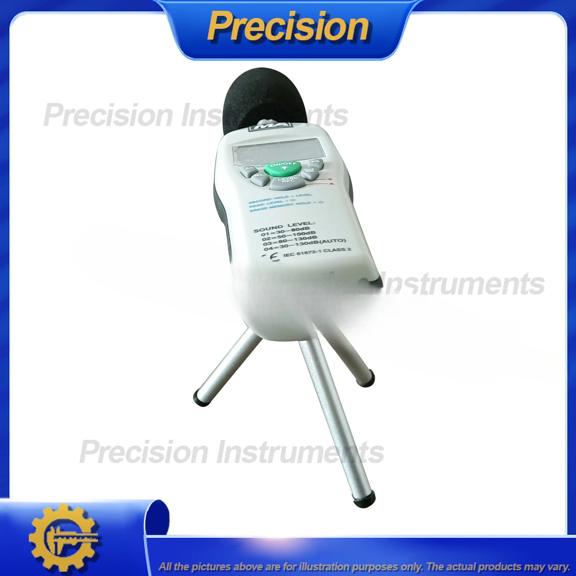 2026 مقياس مستوى الصوت الرقمي مع وظيفة تخزين البيانات للكشف عن الضوضاء الصناعية والمراقبة البيئية عالية الدقة #3