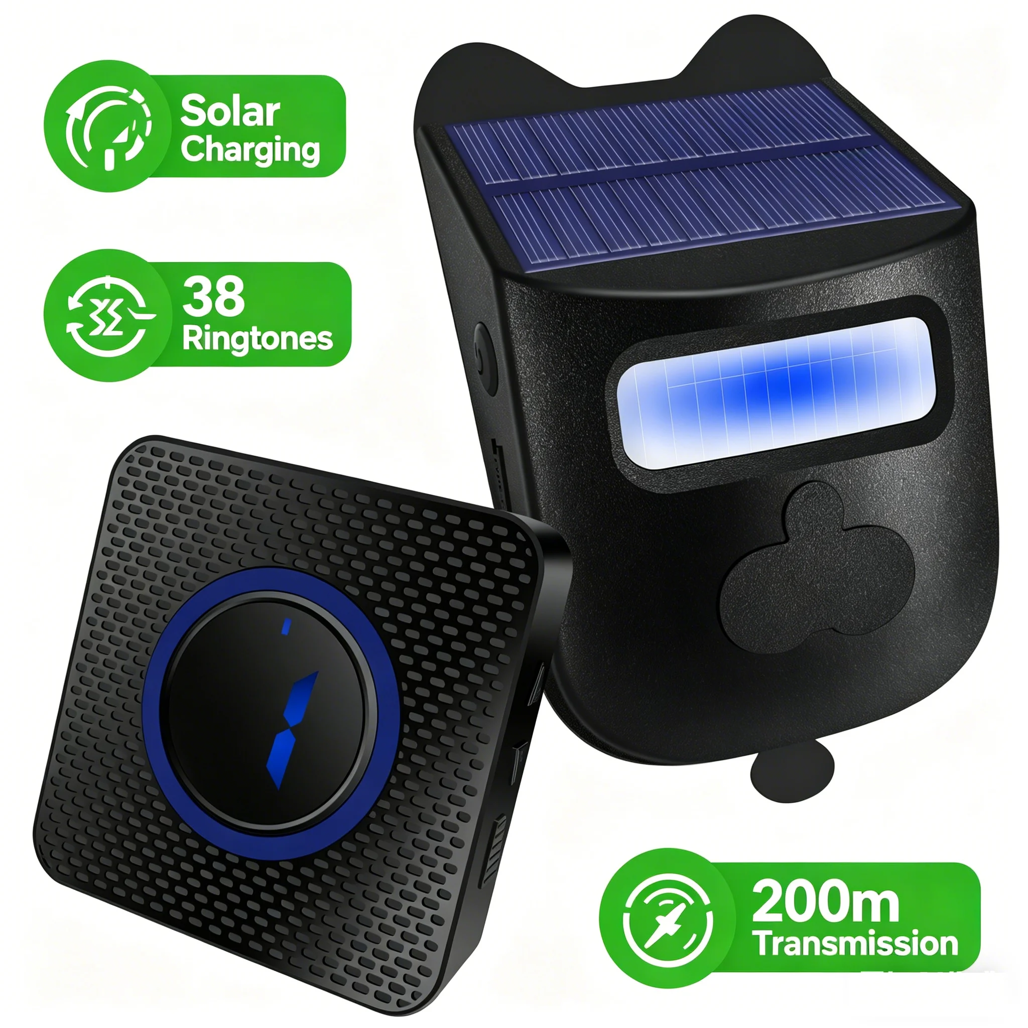 Wireless Driveway Alarm System 328ft Long Range Weatherproof Outdoor Motion Sensor Alarm IP65 Waterproof PIR Detection