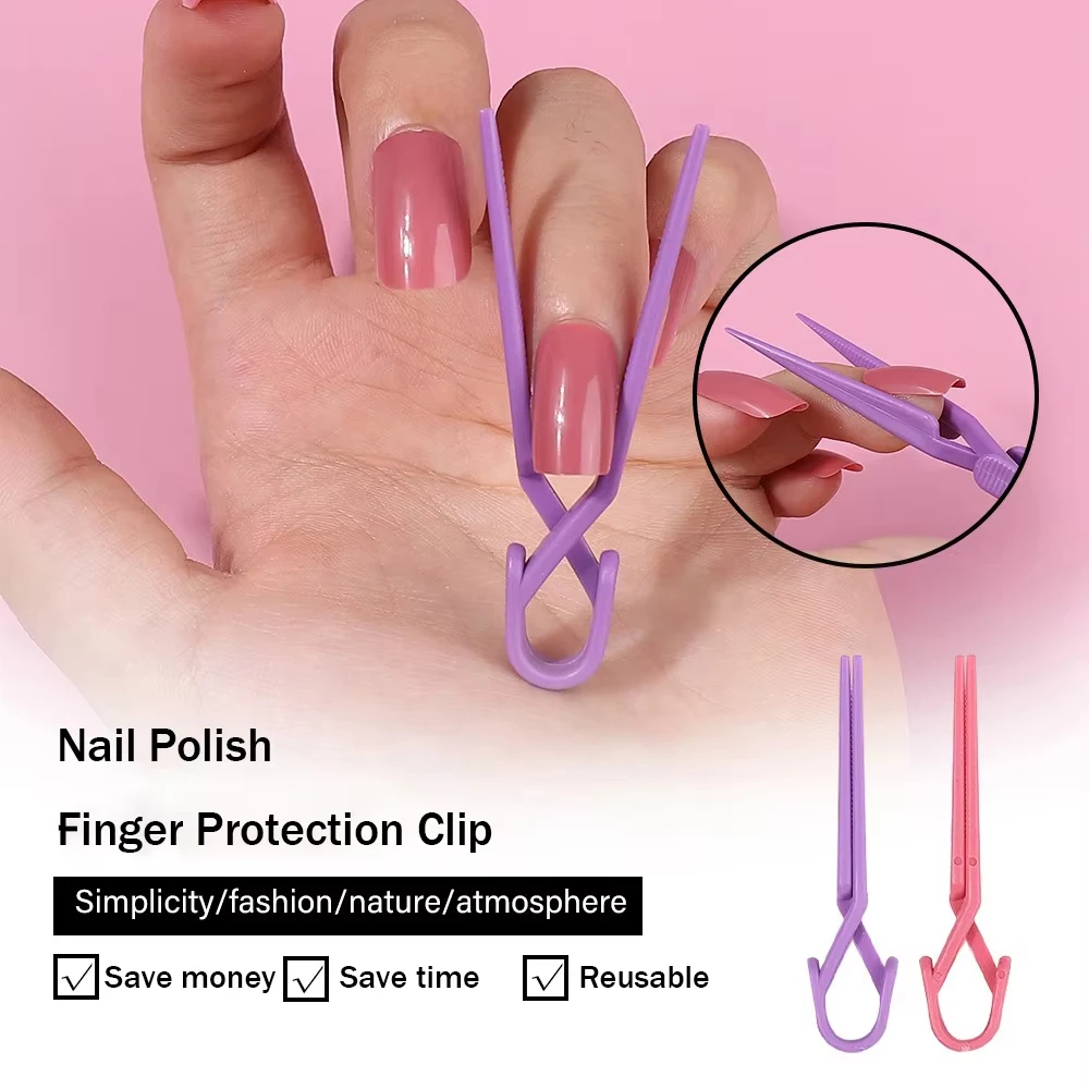 10-100Pcs Oil Polish Spill Proof Clip Set Nail Art Coloring Shape Protection Clips Manicure Tool Prevent Leakage Off Mixed Color