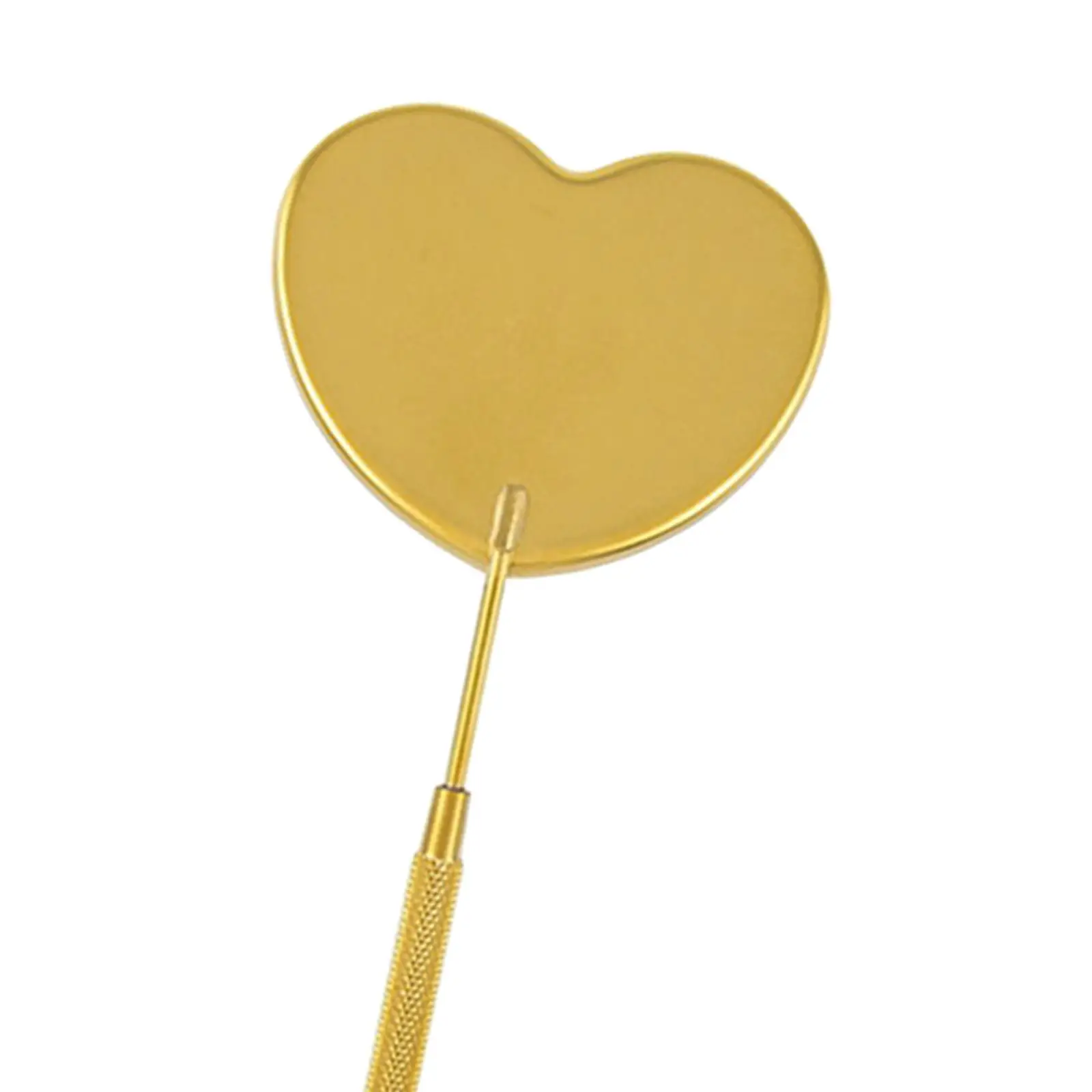 Espejo de pestañas en forma de corazón, herramienta de extensión de pestañas postizas desmontable para uso en salón de belleza