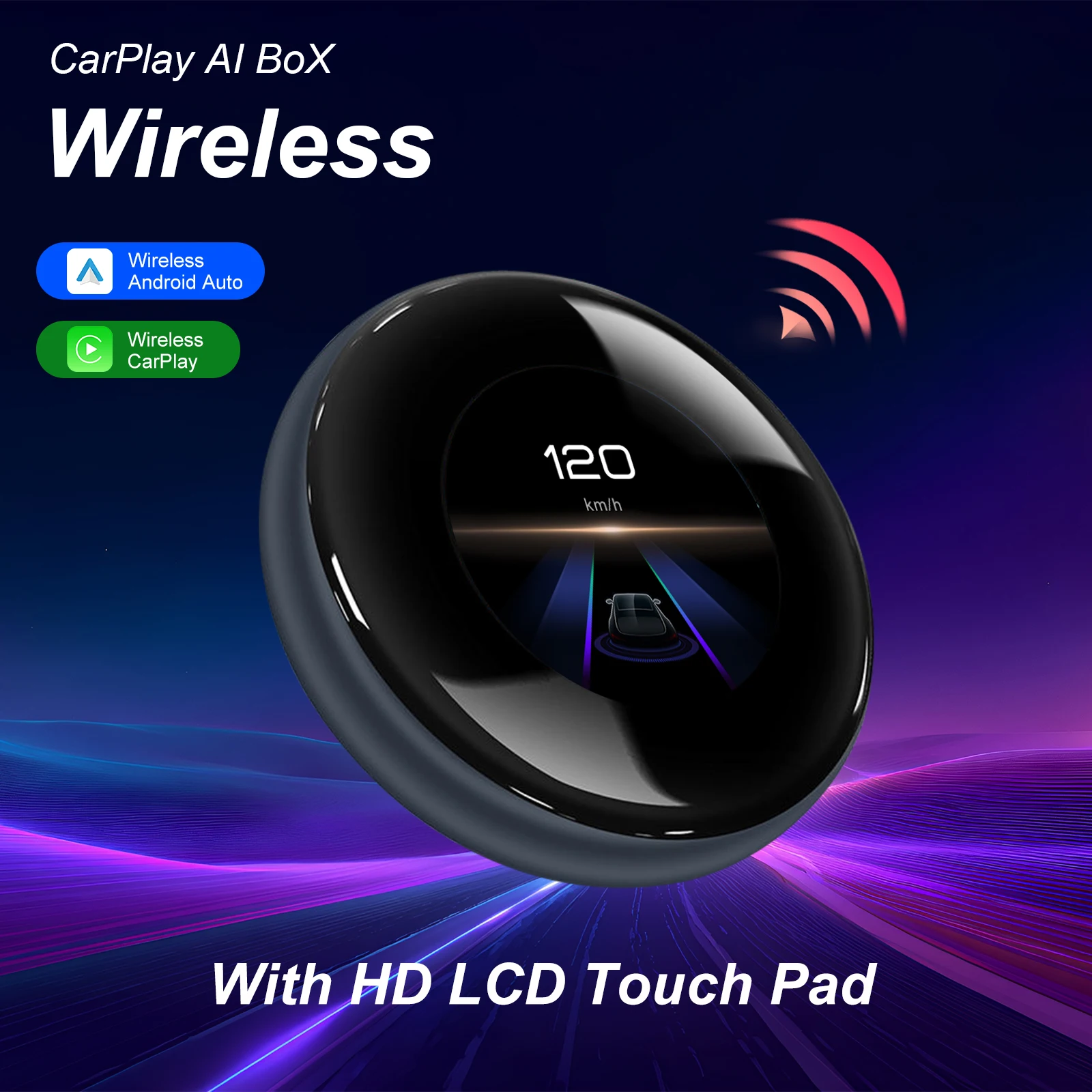 

3.2" Wireless CarPlay Android Auto AI Box for BMW Mercedes Plug & Play Touch Screen Unit with 4G 8Core Streaming Netflix YouTube